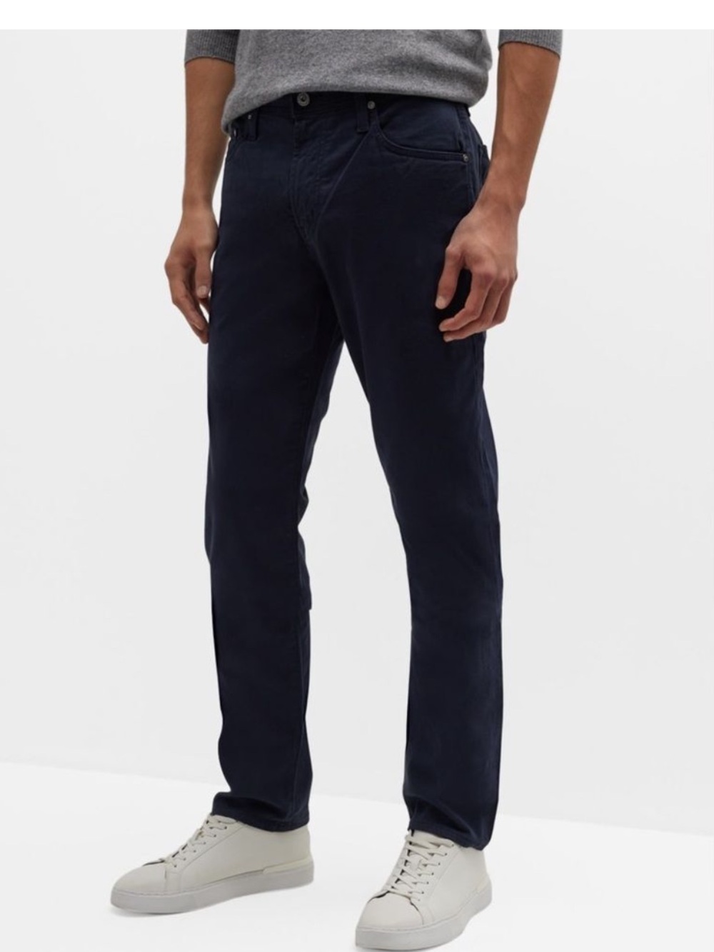AG Adriano Goldschmied | The Everett Slim Straight Leg Pants Navy Blue Sz 34